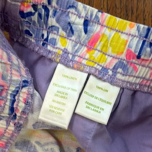 Lilly Pulitzer Baybreeze linen shorts in so snappy size M - Picture 4 of 9